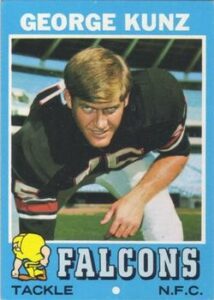 George Kunz (Tackle) Atlanta Falcons football card