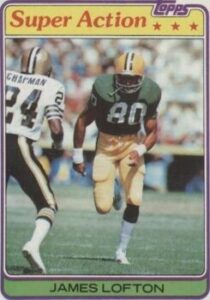 James Lofton (Wide Receiver) Green Bay Packers football card