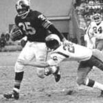 John Henry Johnson running in a game