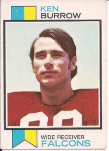 Ken Burrow (Wide Receiver) Atlanta Falcons football card