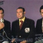 Monday Night Football announcers - Don Meredith, Howard Cosell and Frank Gifford football card