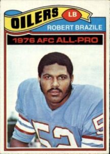 Robert Brazille (Linebacker) Houston Oilers football card