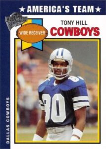 Tony Hill (Wide Receiver) Dallas Cowboys football card