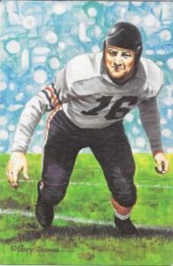 George Musso (G/T) Chicago Bears Goal Line Art Card