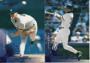 Andy Pettitte - Darryl Strawberry (New York Yankees) baseball cards