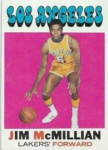 Jim McMillian (Forward) Los Angeles Lakers basketball card