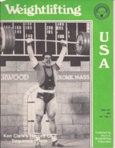 Weightlifting USA magazine (Ken Clark's Record C&J)