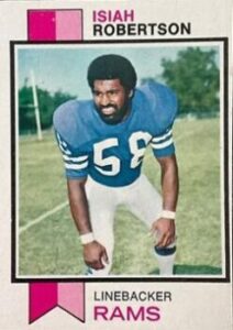Isiah Robertson (Los Angeles Rams) football card