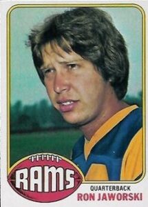 Ron Jaworski (Los Angeles Rams) football card