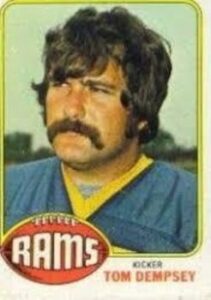 Tom Dempsey (Los Angeles Rams) football card