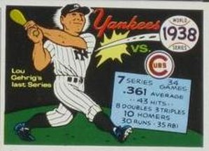 1938 World Series baseball card