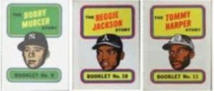 Bobby Murcer - Reggie Jackson - Tommy Harper baseball cards