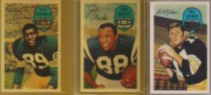Dave Robinson - John Mackey - Bill Kilmer football cards
