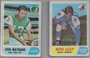 Don Maynard - Bob Lilly football cards
