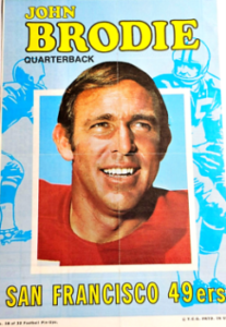 John Brodie (San Fransisco 49ers) football card