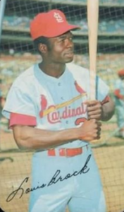 Louis Brock (St. Louis Cardinals) baseball card