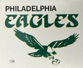 Philadelphia Eagles Fleer Sticker logo from 1970.