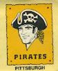 Pittsburgh Pirates Fleer Sticker logo from 1970