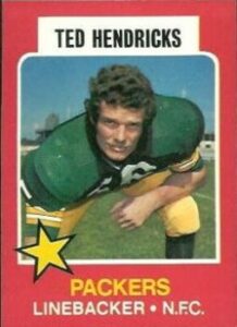 Ted Hendricks (Linebacker) Green Bay Packers Wonder Bread football card