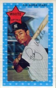 White (Left Field) baseball card.