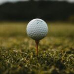 golf ball on a tee