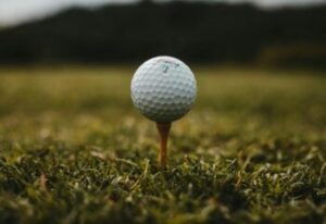 golf ball on a tee